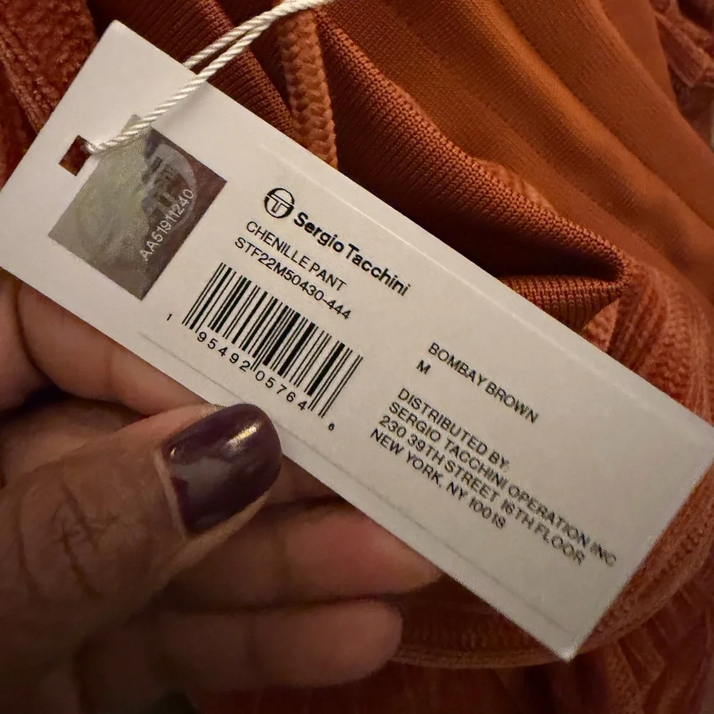 Sergio Tacchini Chenille Hoodie & Pant Set - Bombay Brown - Picture 6 of 6